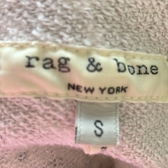 Rag & Bone Poe NWOT splattered camo sweatshirt cropped small cotton/elastin - Picture 14 of 14